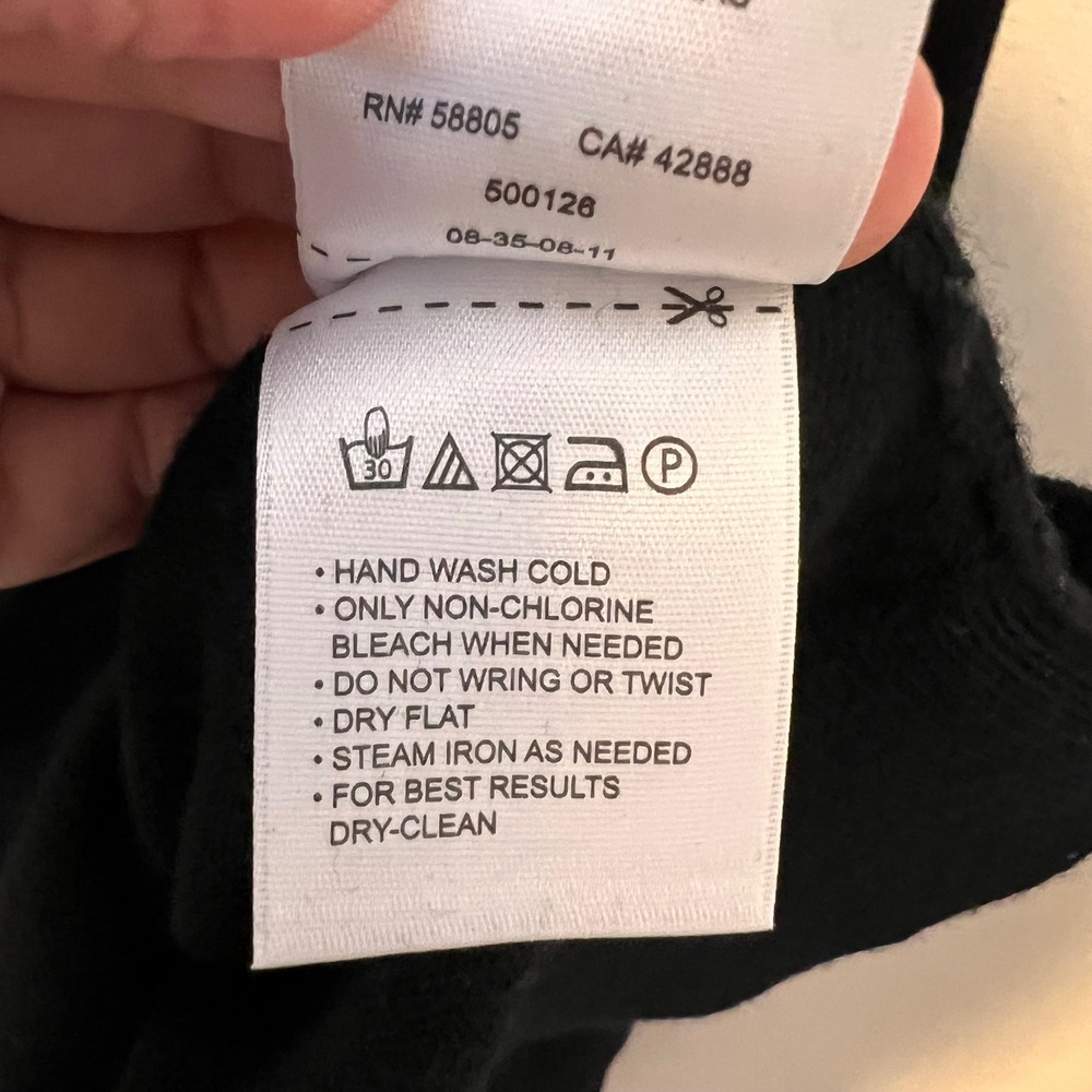 Mens 100% Merino Wool Black V-Neck Sweater Winter Modern Staple Piece TALL XLT‎ - Picture 10 of 14